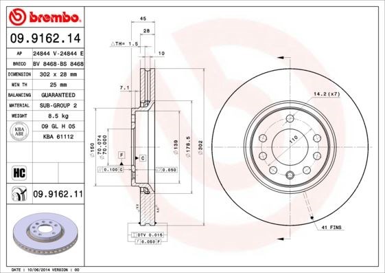 Opel Vectra C Ön Fren Aynası BREMBO