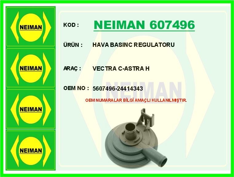 Opel Vectra C Astra H Hava Basınç Regülatörü BESCHER