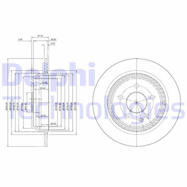 Mercedes Vito W639 Arka Fren Diski DELPHI