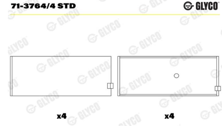 VAG 76.5mm BKR Kol Yatak GLYCO