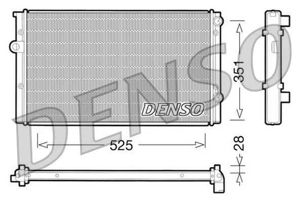VW Passat 3A2 Motor Su Radyatörü DENSO