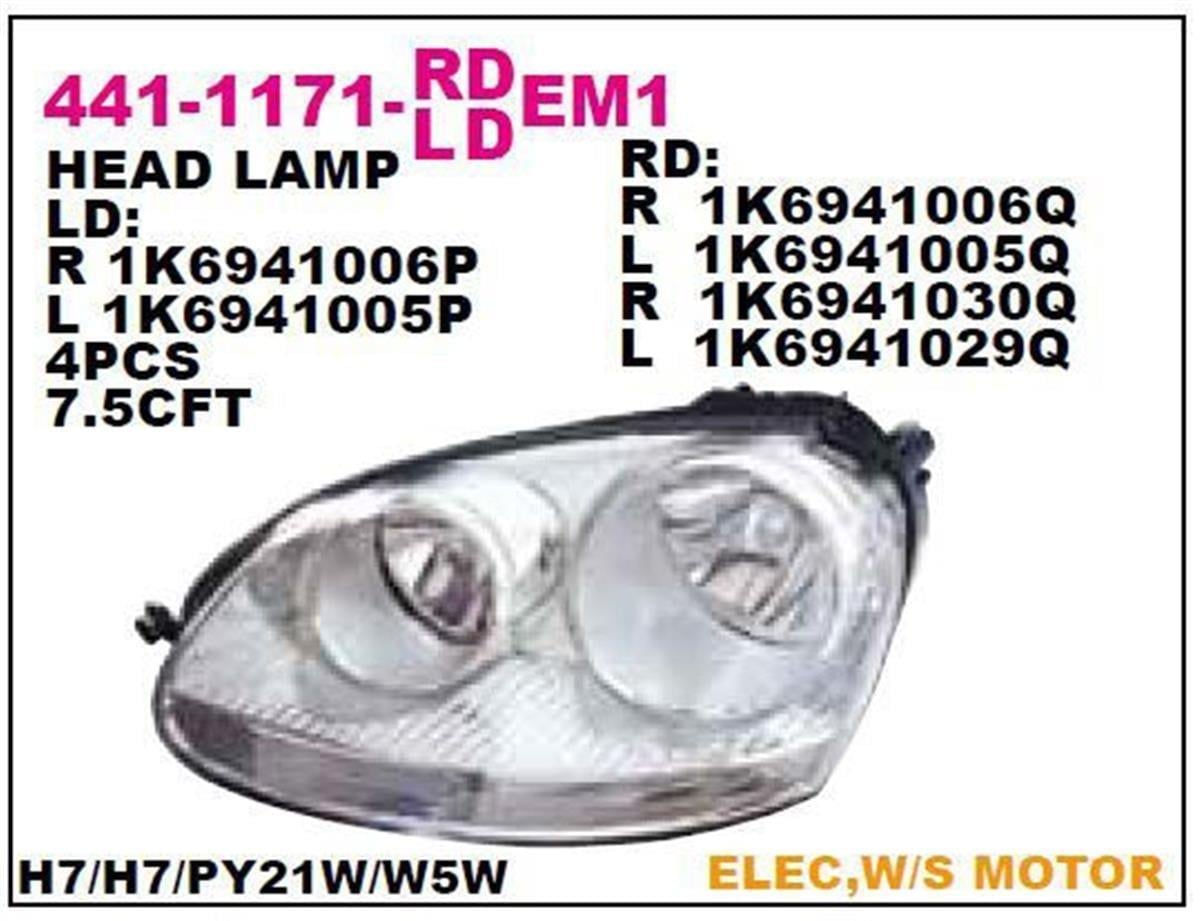 Vw Golf 5 Jetta Sağ Far Depo (2004-2010) 1K6941006p