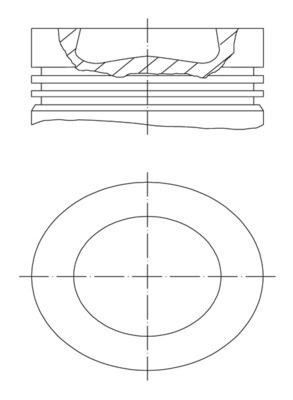 Volkswagen Piston Komple 80.01 MM MAHLE