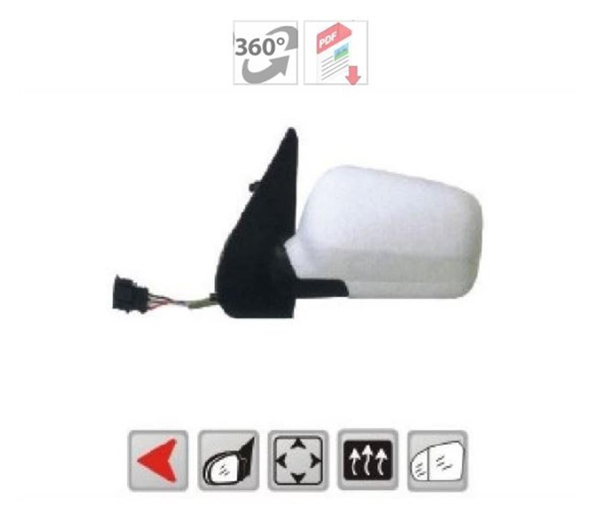 Vw Polo 2 94-9 Dış Dikiz Aynası Sol Elektrikli Isıtmalı Viewmax