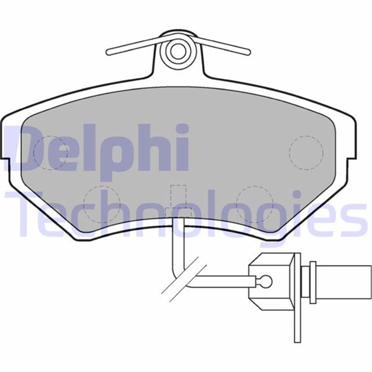 Volkswagen Passat Fren Balatası Delphi Kablolu 119Mm (97 Ve Üzeri)