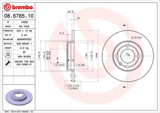 Volkswagen Polo Ön Fren Aynası BREMBO