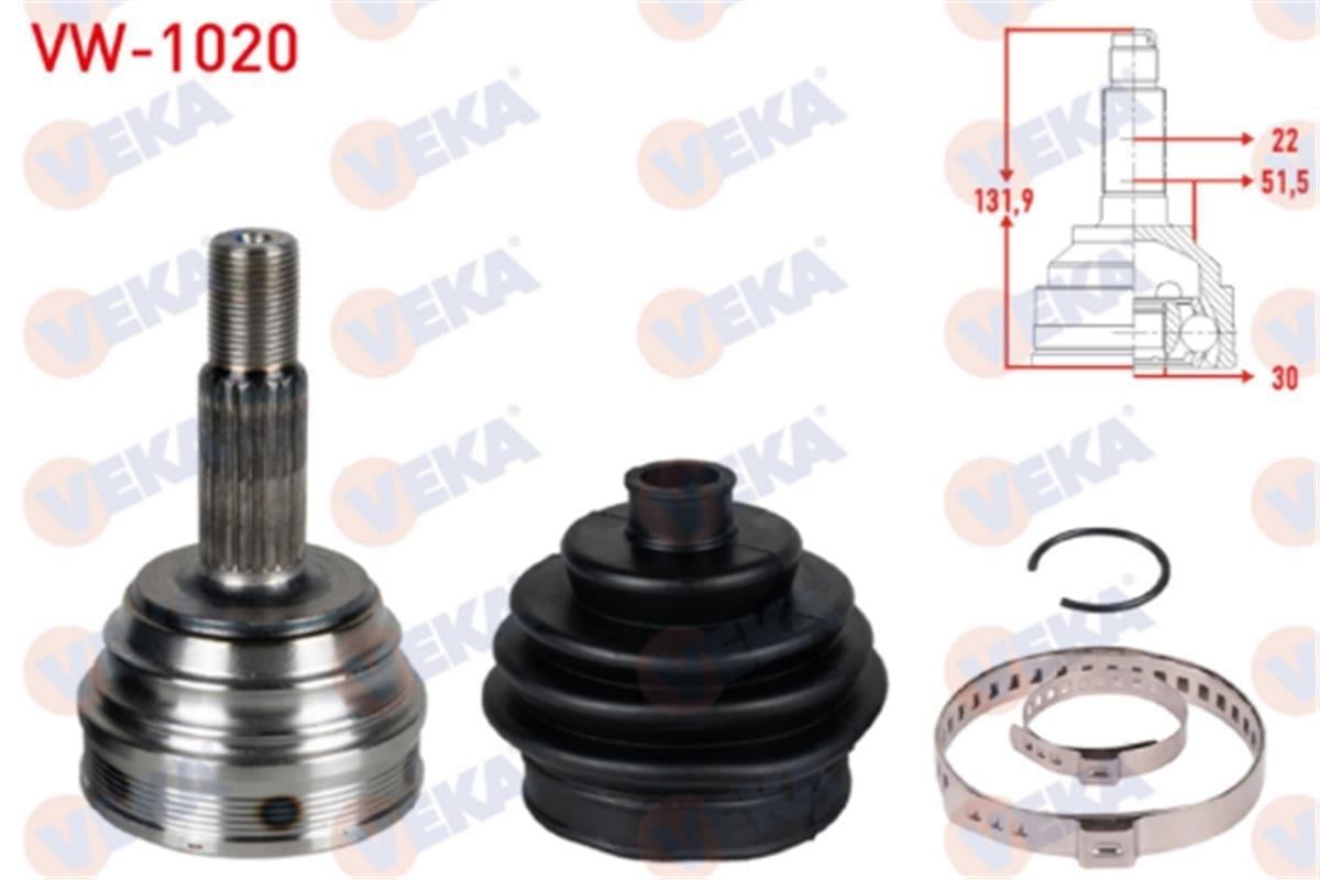 Vw Polo 5 Dış Aks Kafası Veka 6N0498099