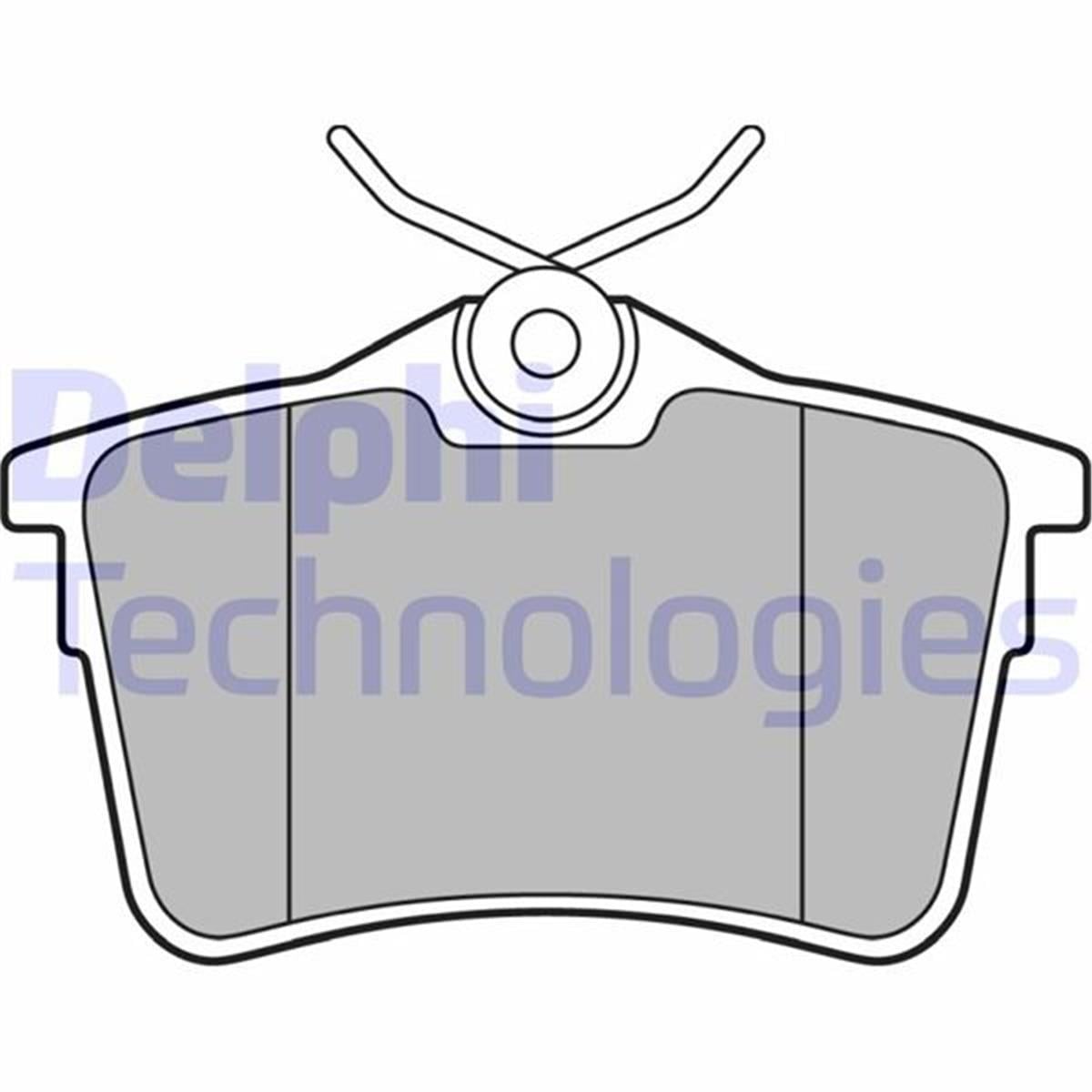 Passat 307 Megane 2 Partner Tepe Arka Fren Balatası Delphi 87Mm