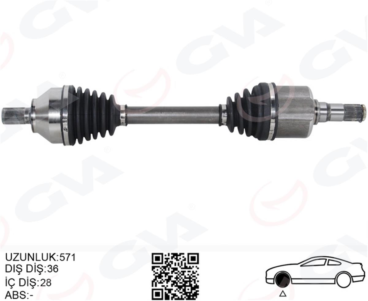 Volvo V40 2 C30 C70 2 V50 Aks Komple Ön Sol Otomatik 36001180-36002447-36011265