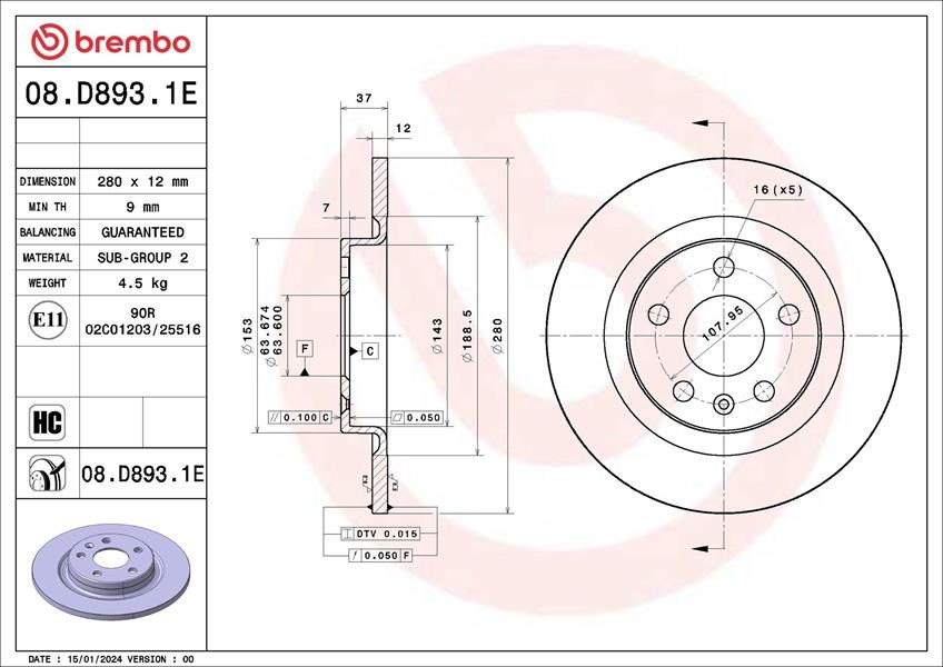 Volvo XC40 Disk-Balata Kiti BREMBO