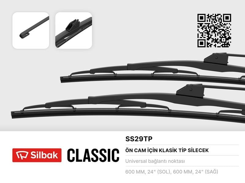 Volvo F6 F10 F12 Silecek Süpürgesi 600mm SILBAK