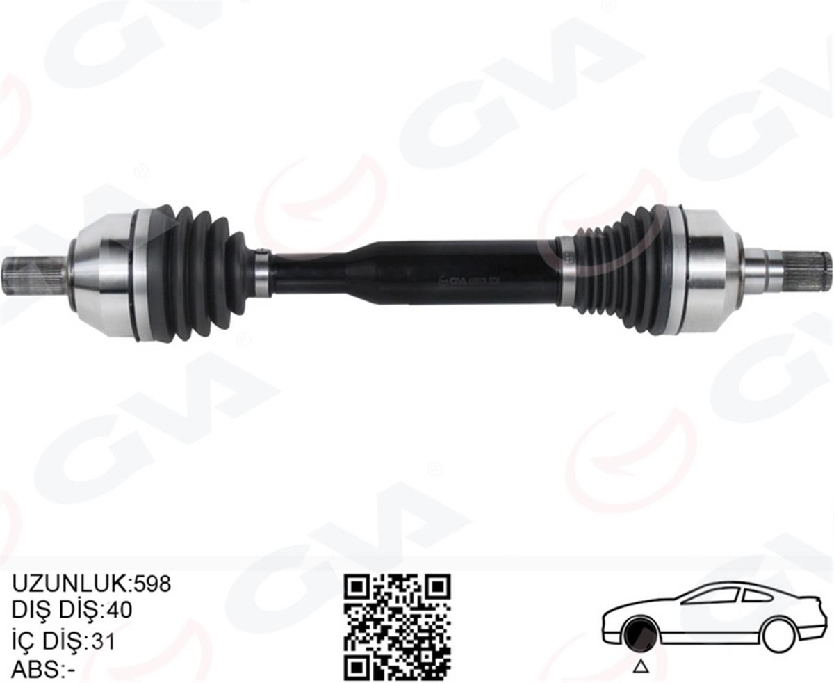Volvo Xc60 1 (10>15) D3-D4-T5-T6 Aks Komple Ön Sol Otomatik 36010058-31325110