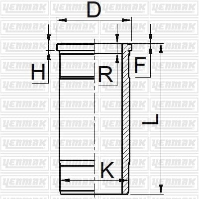 Volvo MD 70 B-D 70 A-B-TD 70 A/B/C-TAMD 70/C Fosfat Kaplama Gömlek Q104.78MM STD YENMAK