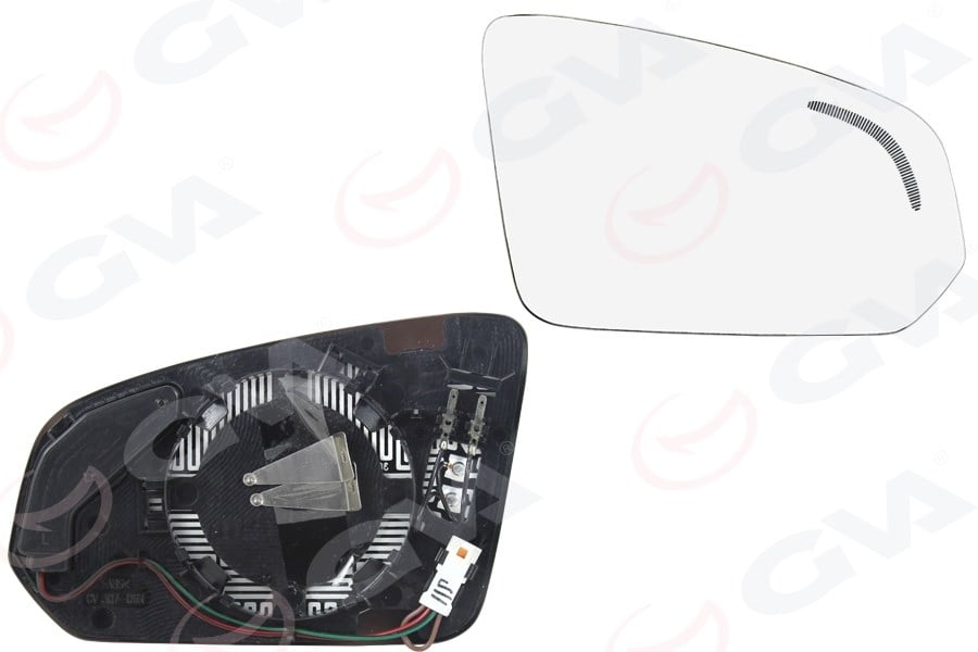 Volvo S60 2 Sağ Ayna Camı Isıtmalı Convex [Şerit Asistanlı] GVA
