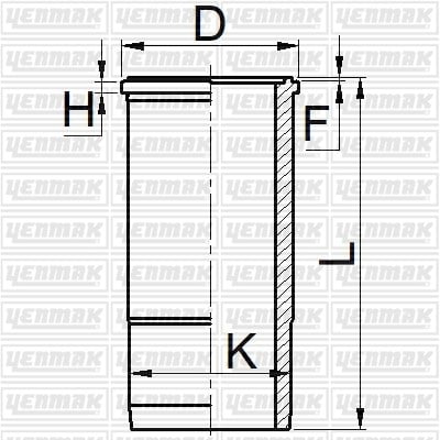 Volvo THD 102 KD Gömlek Q120.65MM STD EURO1 YENMAK