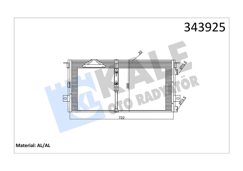 Chrysler Voyager Klima Kondenseri KALE-RADYATOR