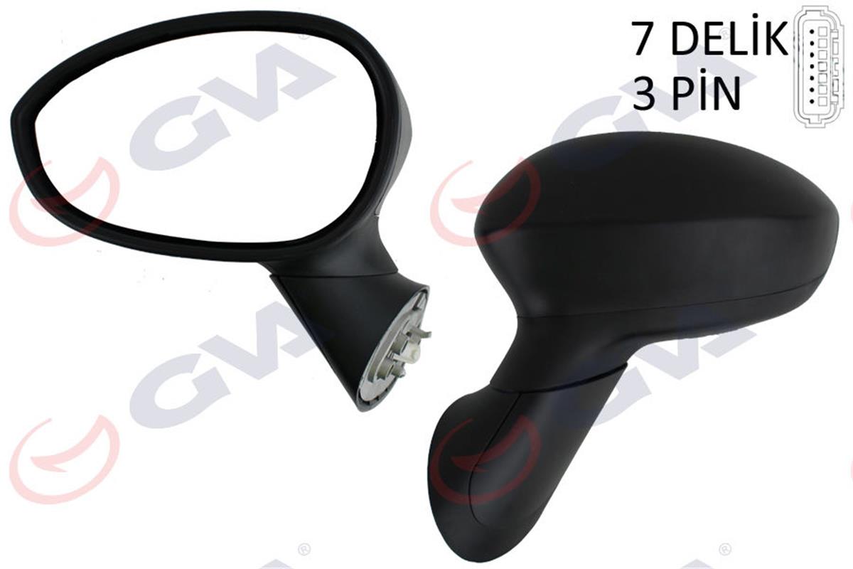 X Dış Dikiz Aynası Elektrikli Sol Fiat 500 07 Vm-6158El