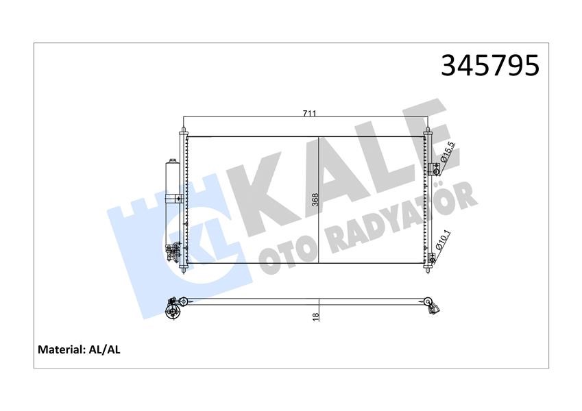 Nissan X-Trail Klima Kondenseri Dizel Benzin KALE-RADYATOR