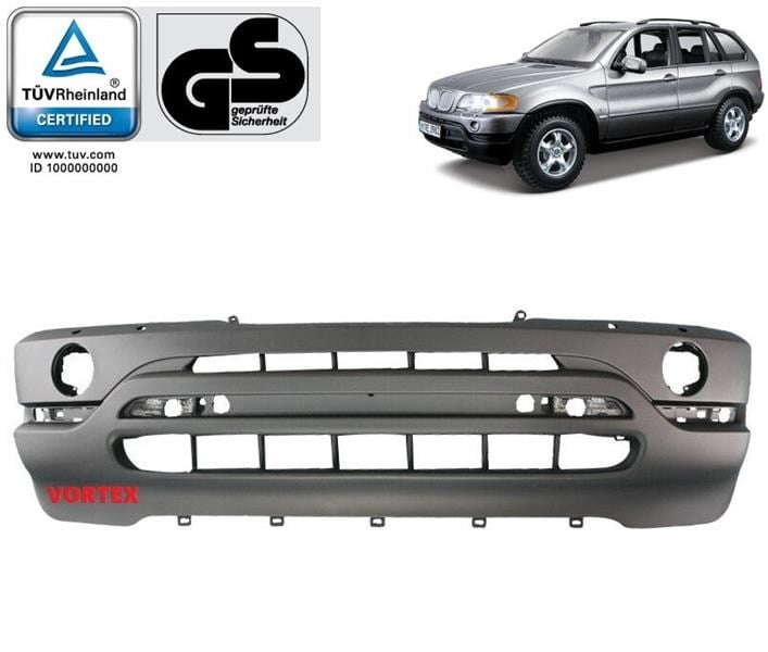BMW X5 Astarlı Ön Tampon Far Yıkama Sensörlü DOGAN-