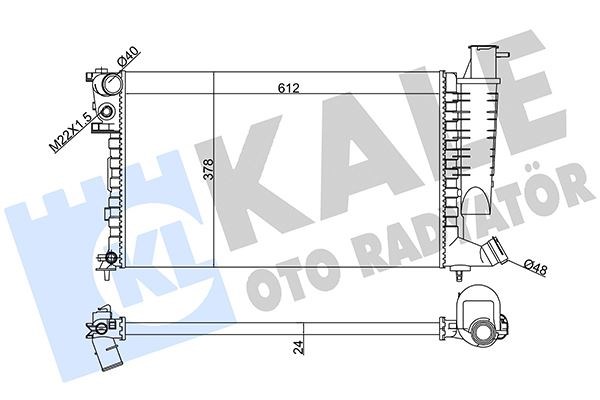 Citroen Xsara Radyatör AL/MKNK KALE-RADYATOR