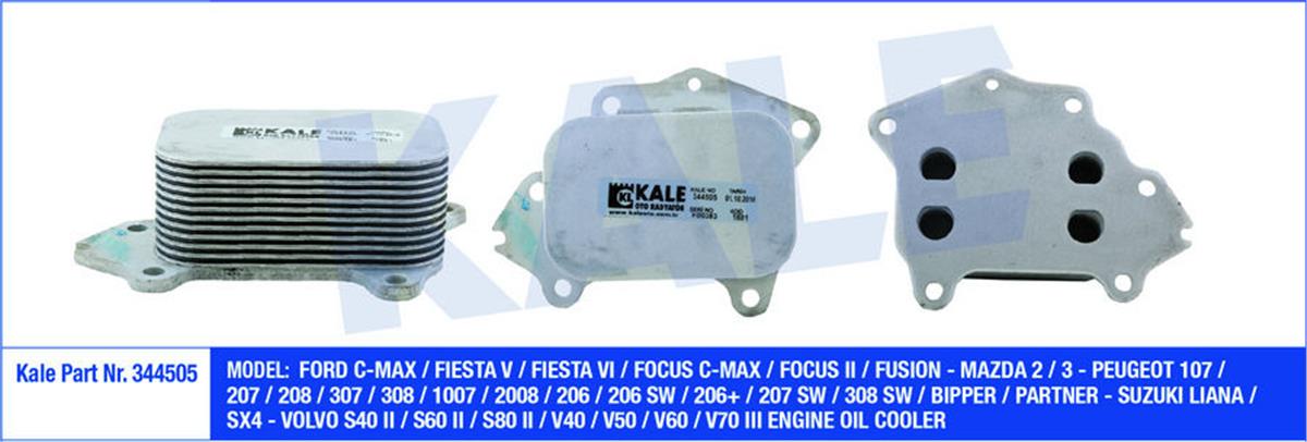 Yağ Soğutucu Fiestra-Fusıon- P206-P307-Bipper-Nemo-Saxo Iı 1.4 Tdcı-1.6Hdı-1.6Td