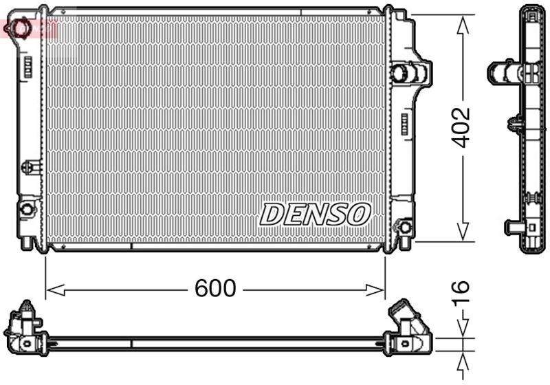 Toyota Yaris Motor Su Radyatörü DENSO
