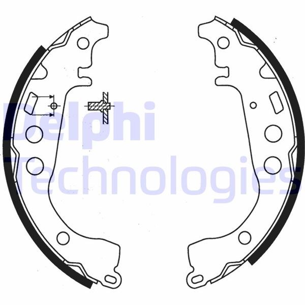 Toyota Yaris Yaris Verso Arka Fren Pabucu DELPHI