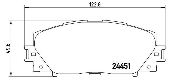 Toyota Yaris Ön Fren Balatası Japon Montaj BREMBO