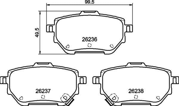 Toyota Yaris Cross Arka Fren Balatası BREMBO