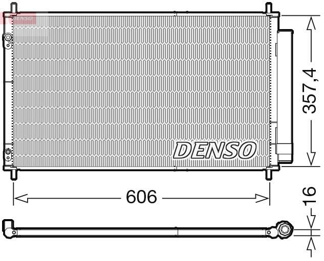 Toyota Yaris Klima Radyatörü Kondenser DENSO