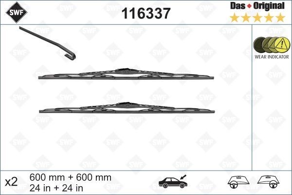 Opel Zafira Sürücü Tarafı Silecek Süpürgesi 60 60cm VALEO
