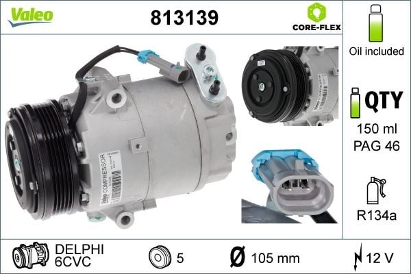 Zafira A Klima Kompresörü 1.6-1.8-2.0 MPV VALEO