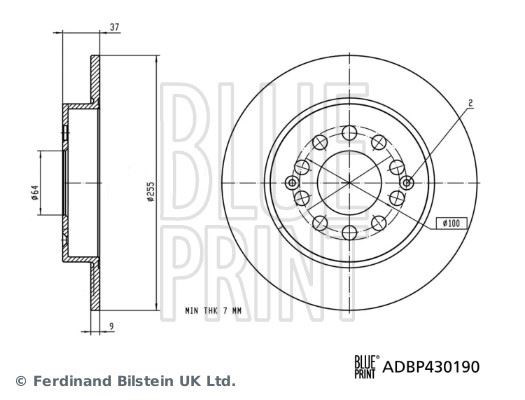 MG ZS Fren Diski BLUEPRINT