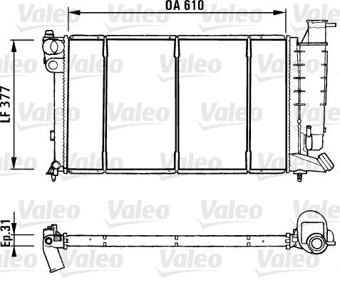 PSA ZX 306 Radyatör Dizel Klimalı VALEO