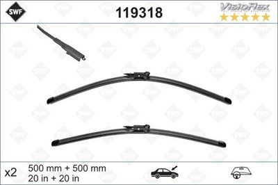 Bmw 1 Serisi E81 Ön Silecek Süpürgesi Takımı Flatblade Muz Tipi