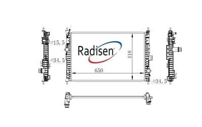 Peugeot 3008 Radyatör 2016- 1.2 THP G-1.6 BlueHDI RADISEN