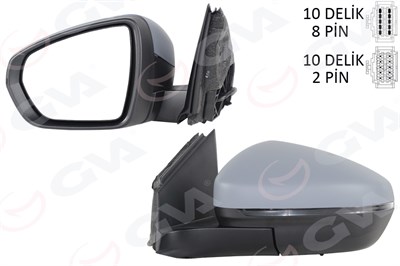 Peugeot 3008 5008 16> Citroen C5 Aircross 16>23 Sol Dış Dikiz Aynası... GVA