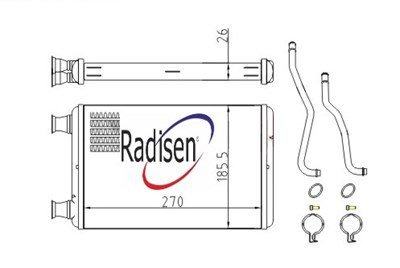 Chrysler 300C Kalorifer Radyatörü RADISEN