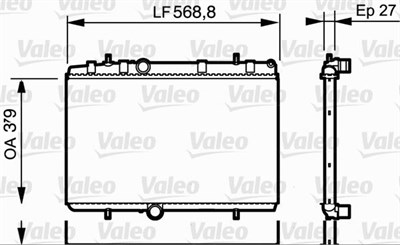 Peugeot 307 407 Citroen C4 C5 Berlingo Partner Radyatör 1.6-1.8-2.0 Hdi...