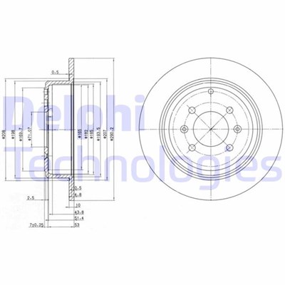 Peugeot 406 Arka Fren Aynası DELPHI