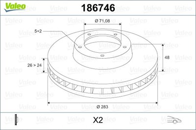 Peugeot 407 607 508 Ön Fren Kampanası VALEO