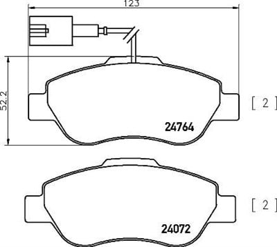 Fiat 500 Ford Ka Ön Fren Balatası BREMBO