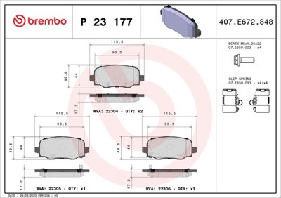 Fiat 500X Arka Fren Balatası