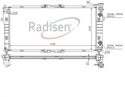 Mazda 626 Radyatör RADISEN