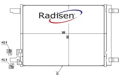 Audi A1 Klima Radyatörü RADISEN