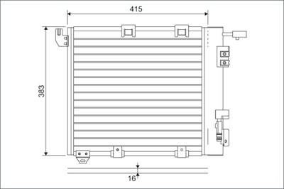 Opel Astra G Zafira Klima Kondenser