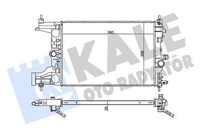 Opel Astra J Motor Su Radyatörü KALE-RADYATOR