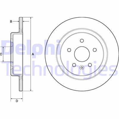 Opel Astra K Arka Fren Diski Dolu DELPHI