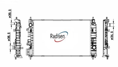 Chevrolet Aveo 1.3 Dizel Radyatör RADISEN