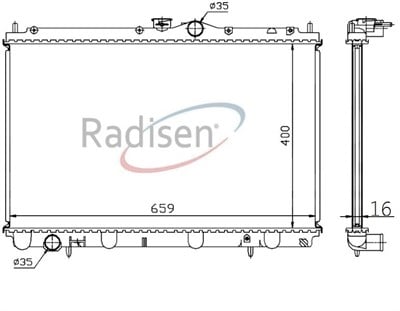 Mitsubishi Carisma Radyatör 1.6i 16V-1.8i 16V MT RADISEN